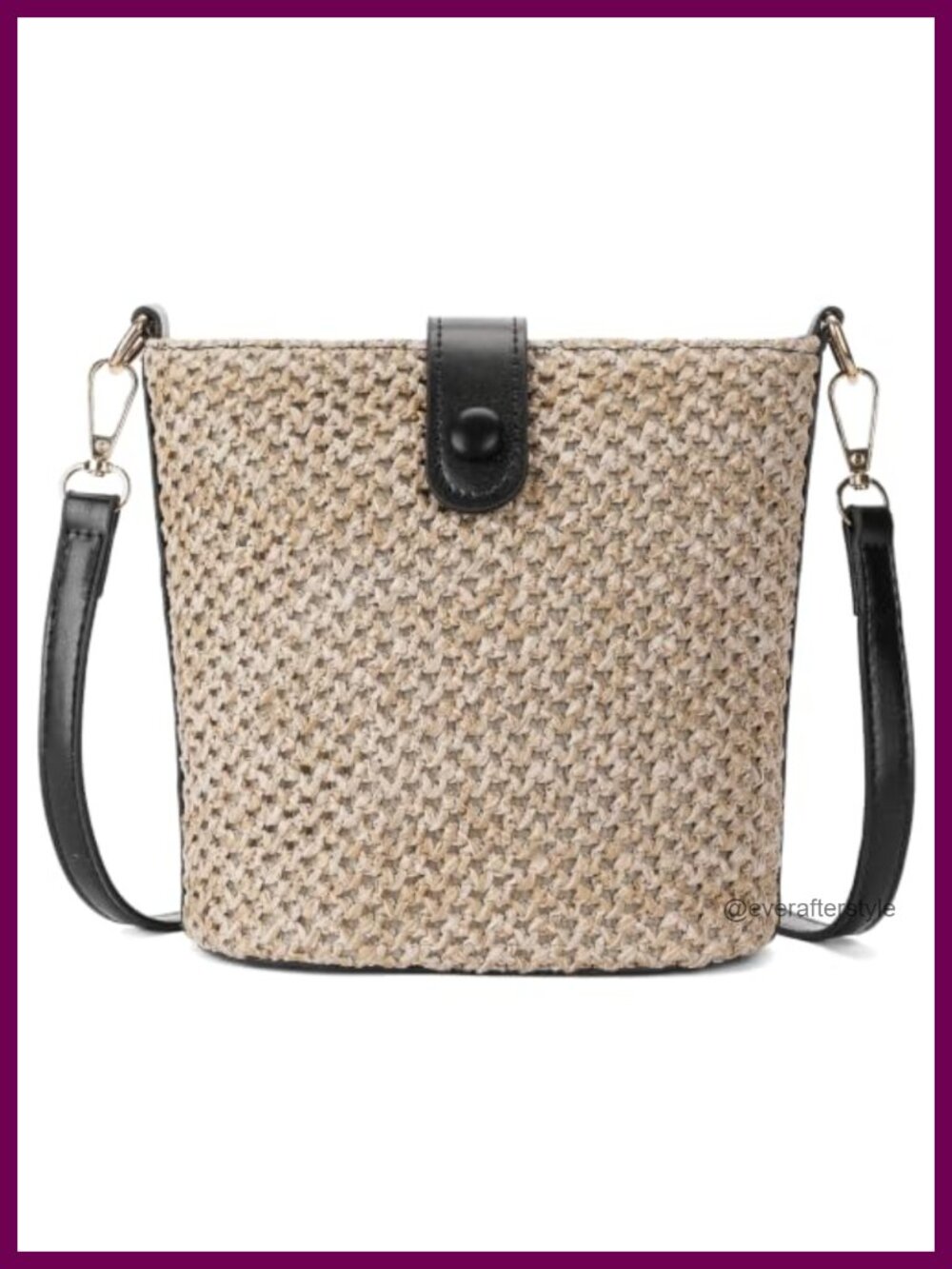 Straw Crossbody Bag Woven Summer Shoulder Phone Purse Beach Handbag Vacation